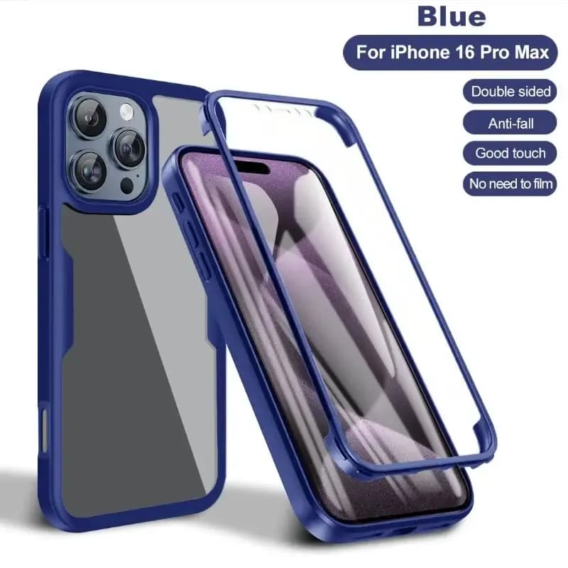 Magnetico per Magsafe 360 Full Body anteriore + posteriore custodia trasparente per iPhone 12 13 14 15 16 Pro Max Plus custodia antiurto per paraurti in Silicone