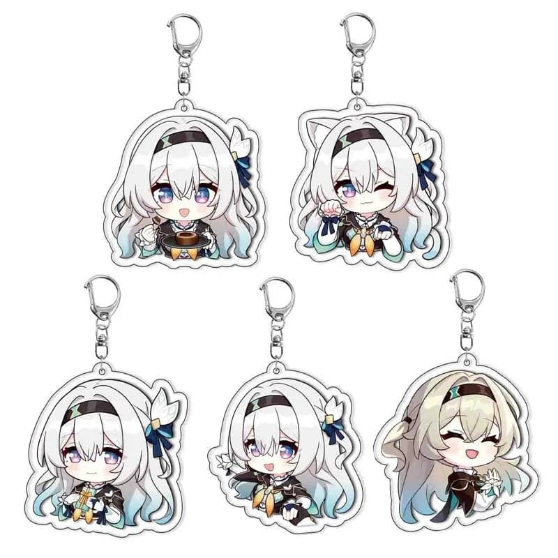 Portachiavi Anime Hot Honkai Star Rail Firefly in Acrilico, Anello Portachiavi per Auto, Ciondolo per Feste, Accessorio per Costume Cosplay Firefly