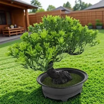 Artificial Bonsai Pine Realistic Simulation Plant Interior and exterior decoration Bonsai natural-looking faked for the garden of the living space