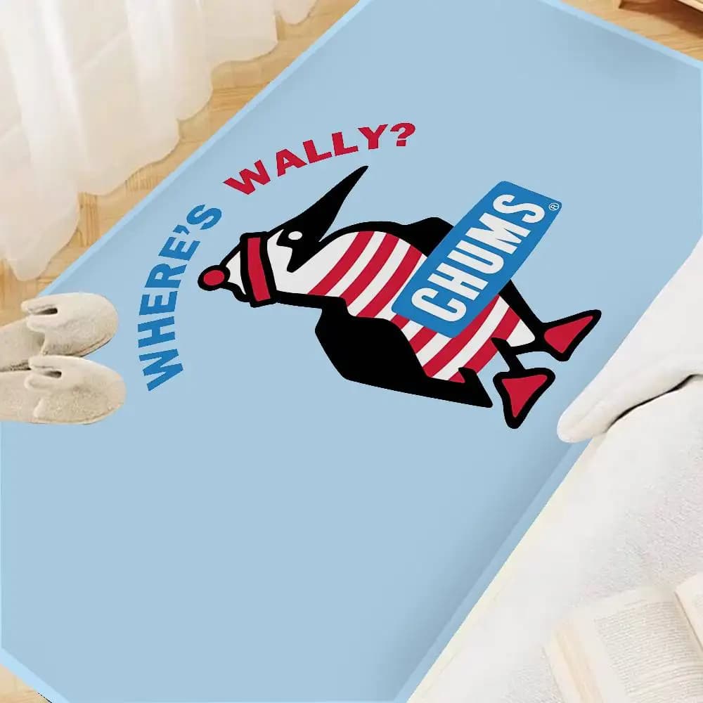 Classic Outdoor Logo C-Chums Hallway Carpet Non-Slip Laundry Room Mat Laundry Decor Balcony Child Living Room Toilet Rug