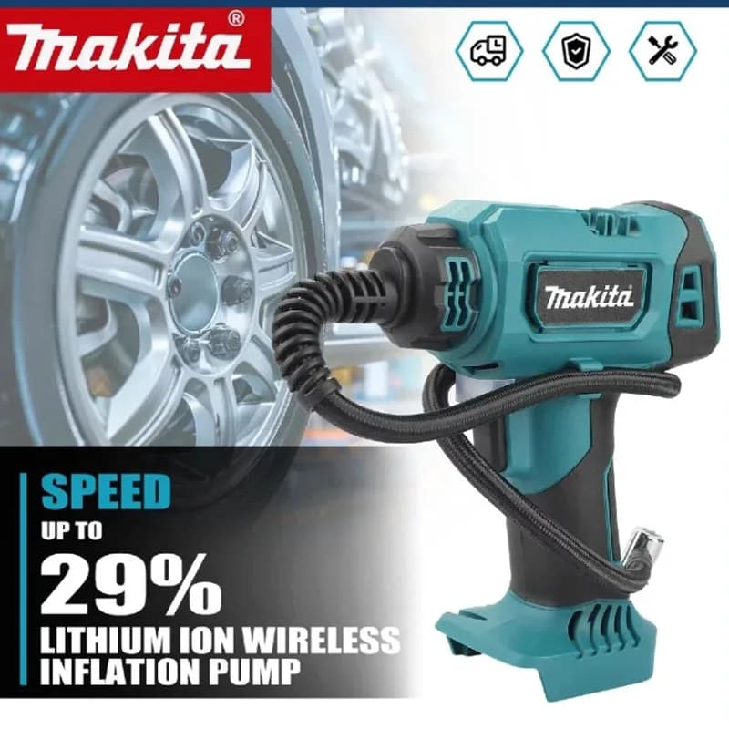 Makita DYS60 18V Cordless Air Pump 121PSI Brushless Motor Portable Tire Inflator for Car Motorcycle Bicycle Ball And Mattress In