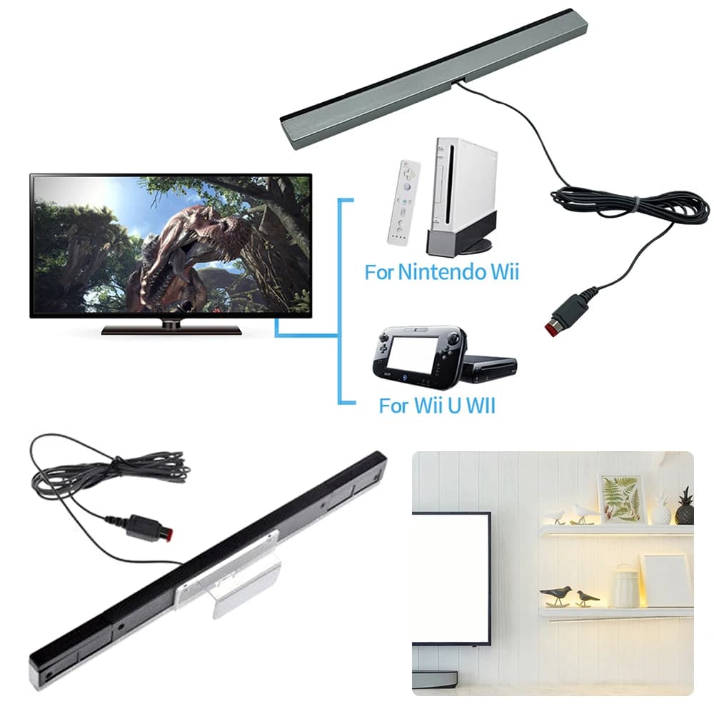 Wired motion sensor receiver with extension cable infrared sensor bar USB Spina wired motion sensor bar for Nintendo Wii