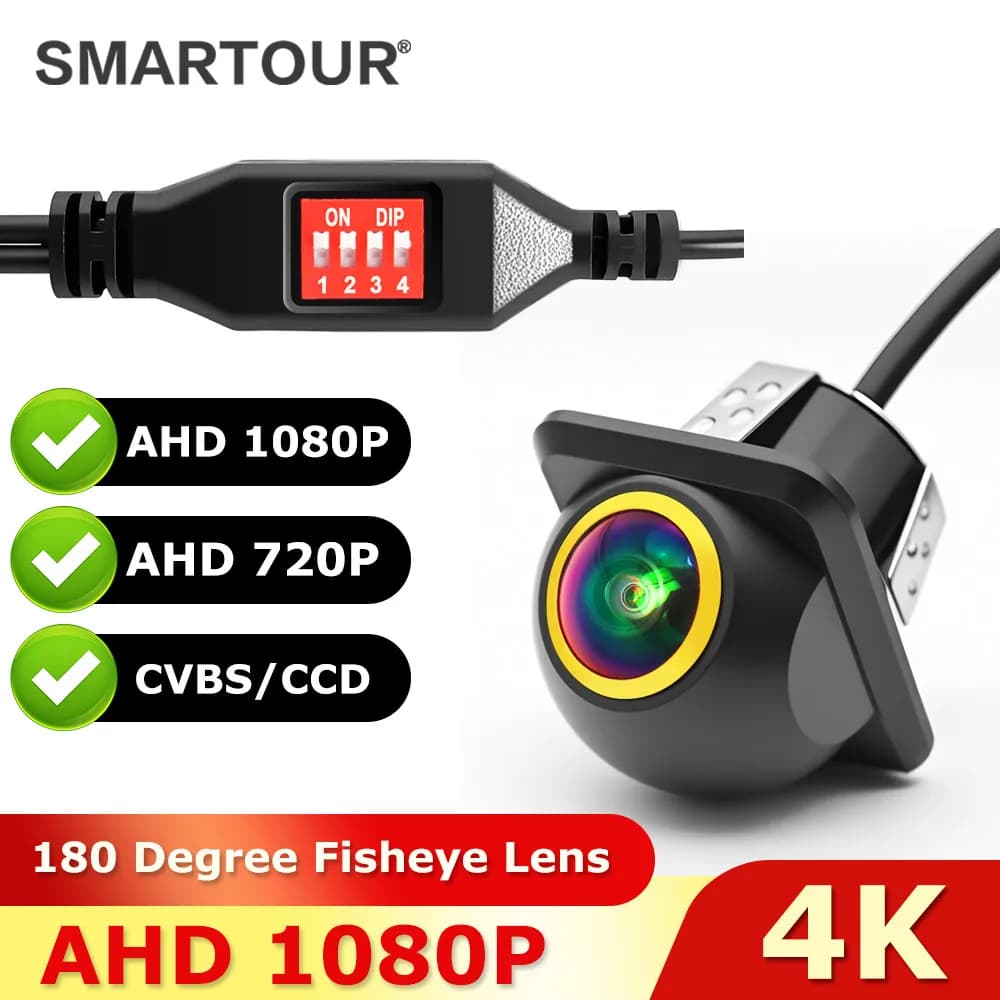 4K Golden 2053 NTSC 1080P Android Car Rear View Camera Universal Backup Parking Camera Night Vision Waterproof AHD Color Image