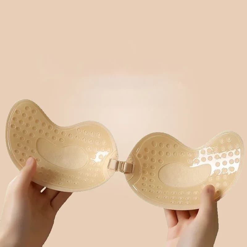 2 Paia di Copricapezzoli Adesivi Invisibili in Silicone Senza Cuciture, Senza Schienale e Senza Spalline, per Biancheria Intima Femminile