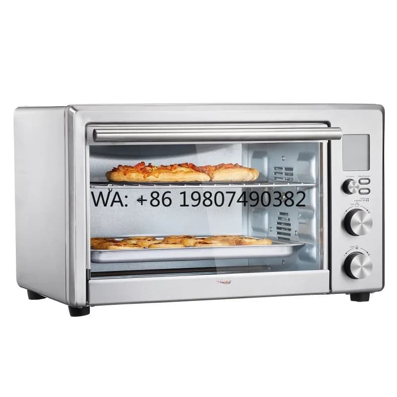 Forno a Convezione in Acciaio Inox da 28L, Design 13-in-1 ad Alta Potenza, Friggitrice ad Aria Multifunzionale e Tostapane per Cucina Domestica