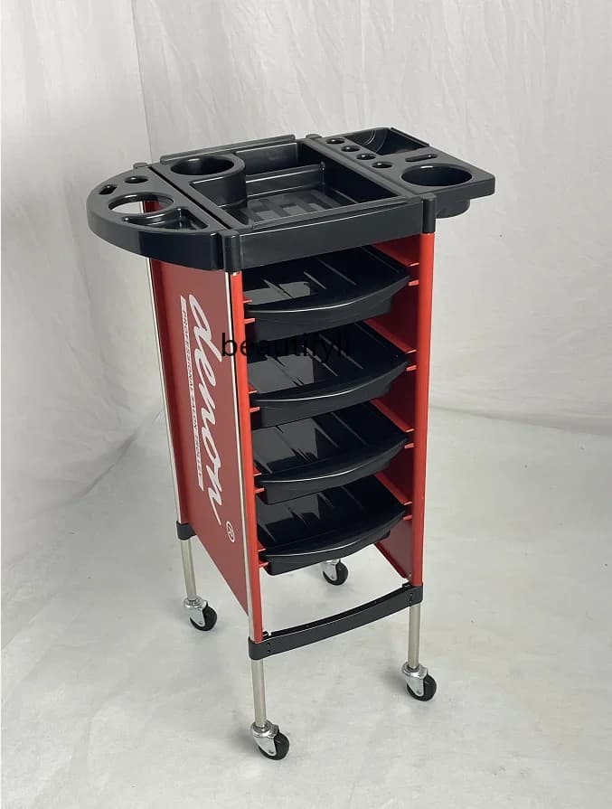ss03 Carrello portautensili per parrucchiere, asciugamano, strumenti per tintura dei capelli, barra portaoggetti per auto