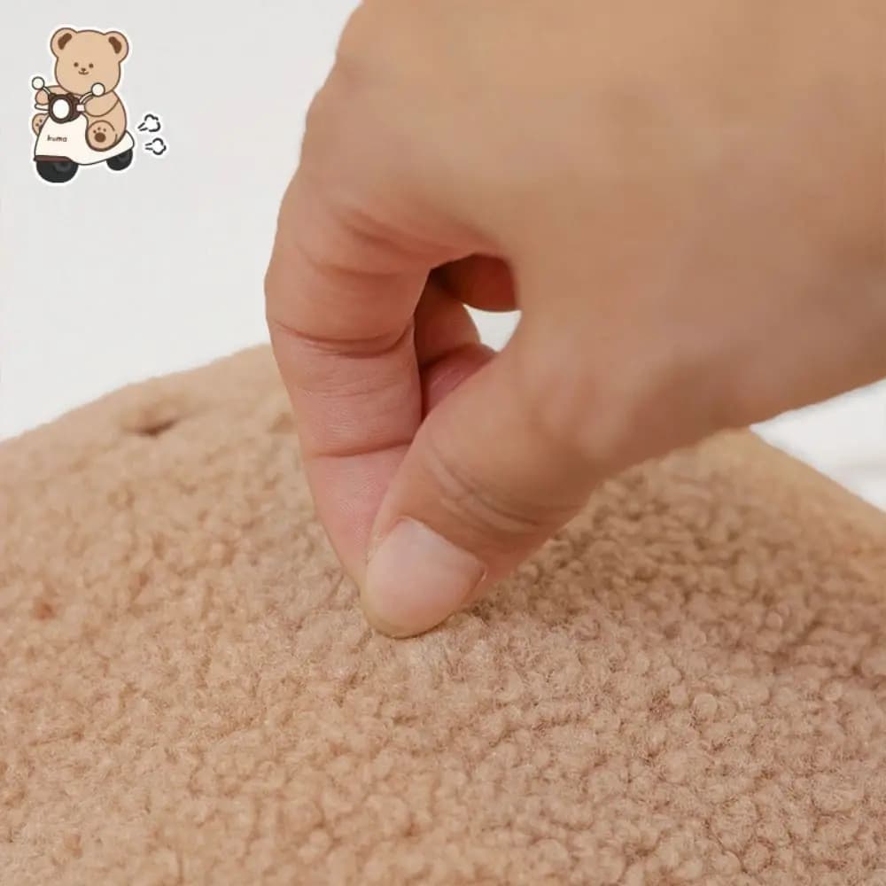 Simpatico orso anti-collisione Cuscino protettivo in morbido peluche Poggiatesta Comodo fermaporta protettivo di sicurezza per bambini