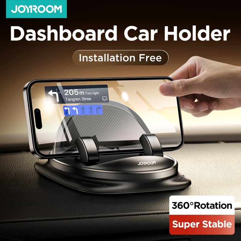 Joyroom Supporto per telefono per auto da cruscotto Supporto per telefono in silicone riutilizzabile universale aggiornato per supporto per telefono con tappetino antiscivolo per cruscotto auto