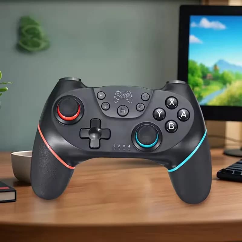 Controller Wireless Bluetooth USB per Nintendo Switch & OLED Lite, Joystick per PC, Gamepad con Trigger di Comando