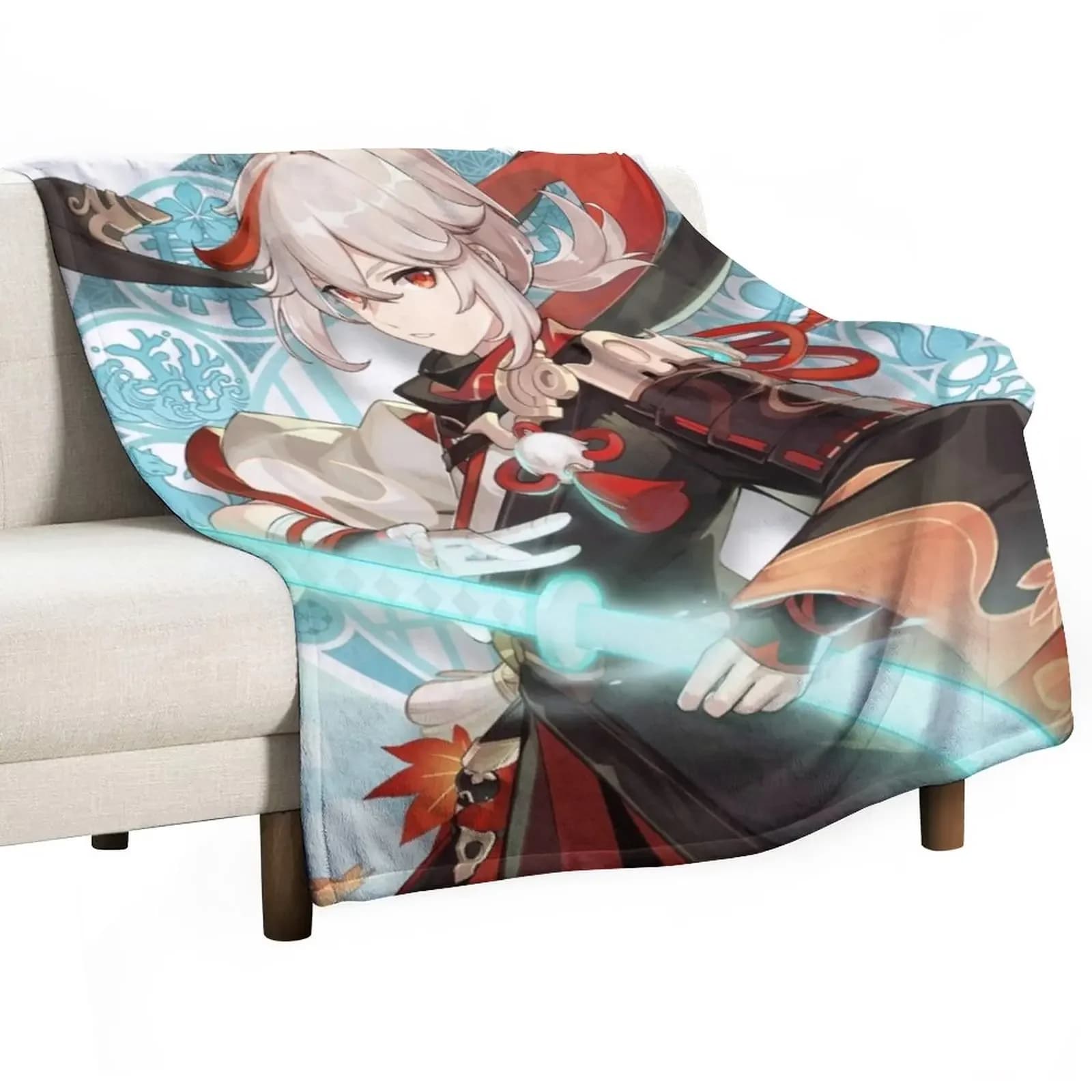 Kazuha Genshin Impact coperta coperta Shaggy coperta carina coperta per bambini coperta morbida