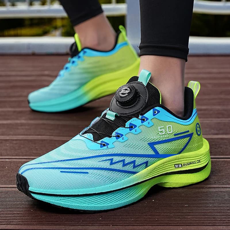 Professional racing shoes with carbon plate for students, super light, breathable, with shock absorption, men's sports shoes