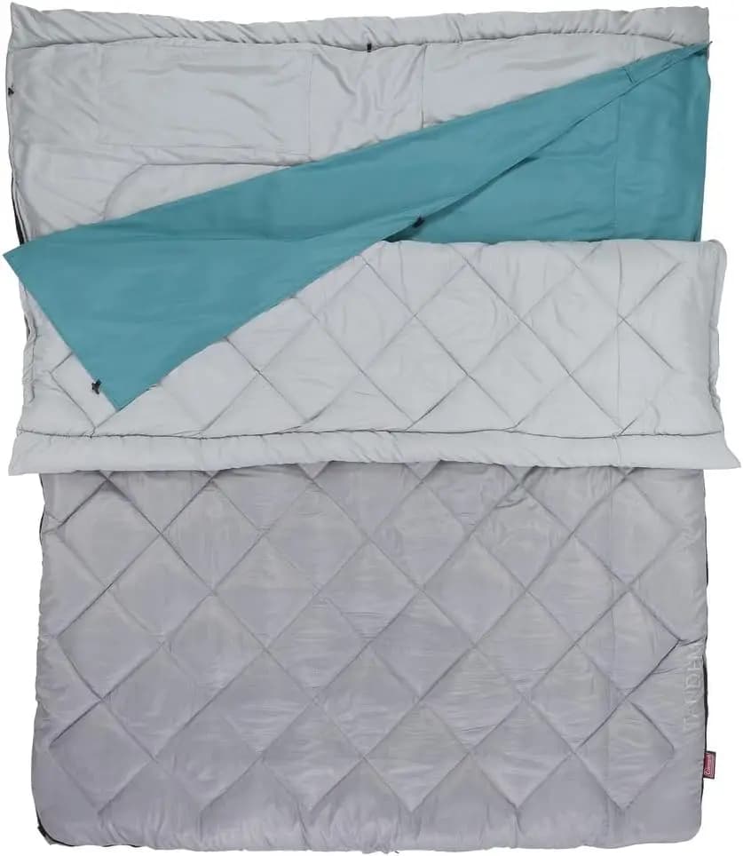 Sacco a Pelo Doppio XL per Adulti, Design Alto, Divisibile in 2 Sacchi, Lavabile in Lavatrice