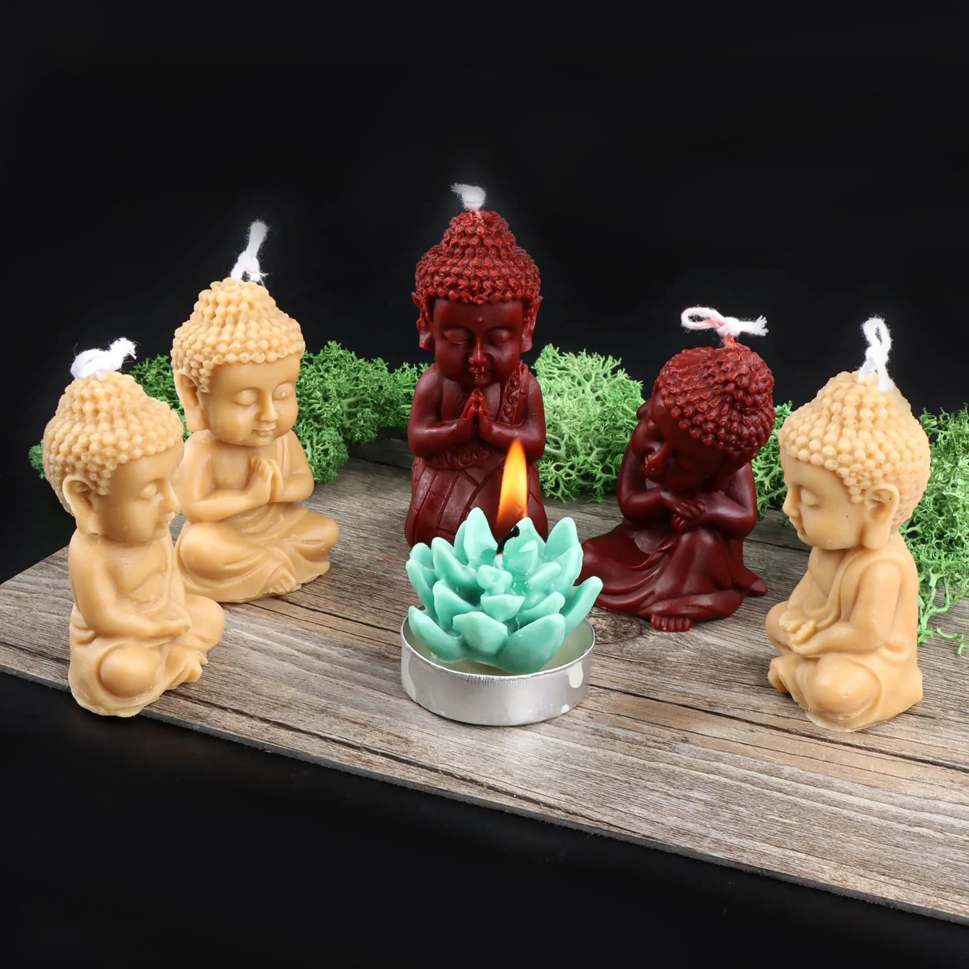 buddha silicone candle mold church maitreya buddha craft plaster epoxy resin making supplies diy 3d handmade candle making