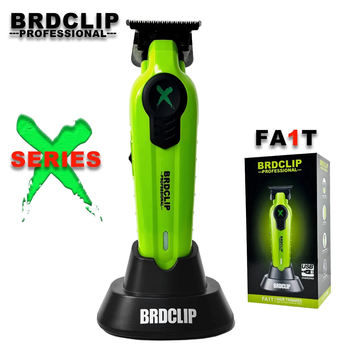 Professional Electric Trimmer BRDCLIP FA1T Men's Cutlery Oil Head Gradient Hairdresser Barbiere Haircut 7800 rpm DLC Blade
