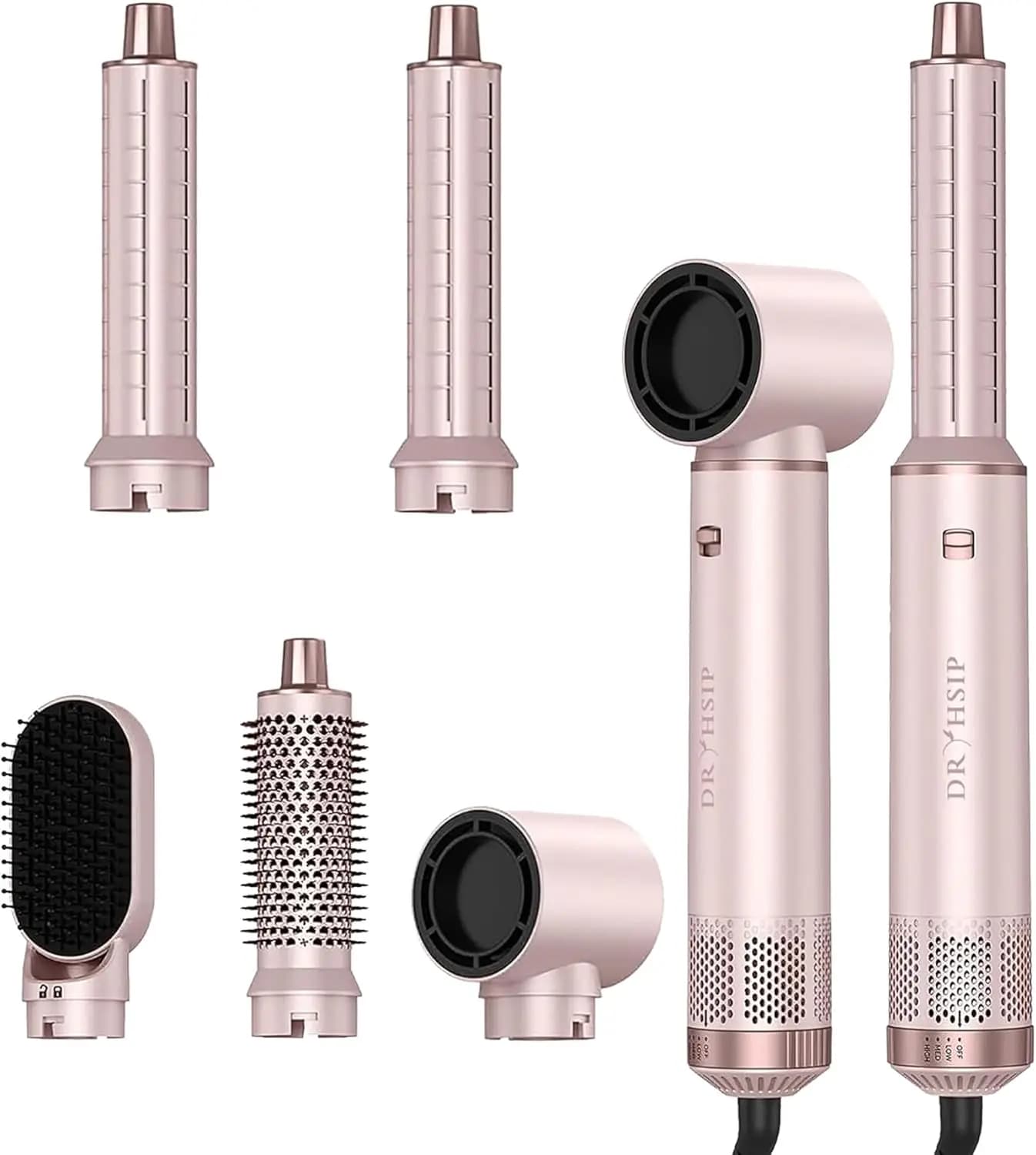 Styler per Capelli 5-in-1 con Tecnologia Ionica - Spazzola per Arricciare, Asciugare e Lisciare per Acconciature Perfette