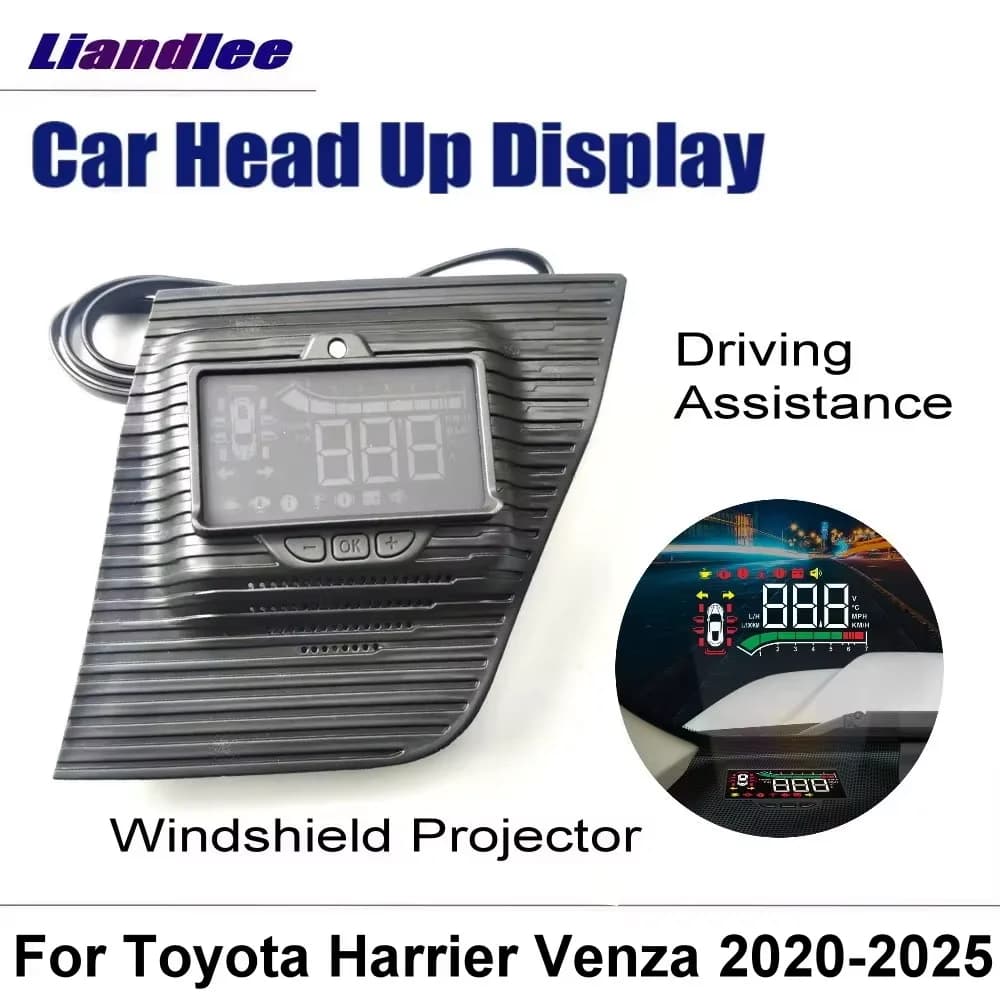 Display Head-Up HUD per Toyota Harrier Venza 2020-2025, Accessori per la Guida Sicura, Proiettore LED sul Parabrezza