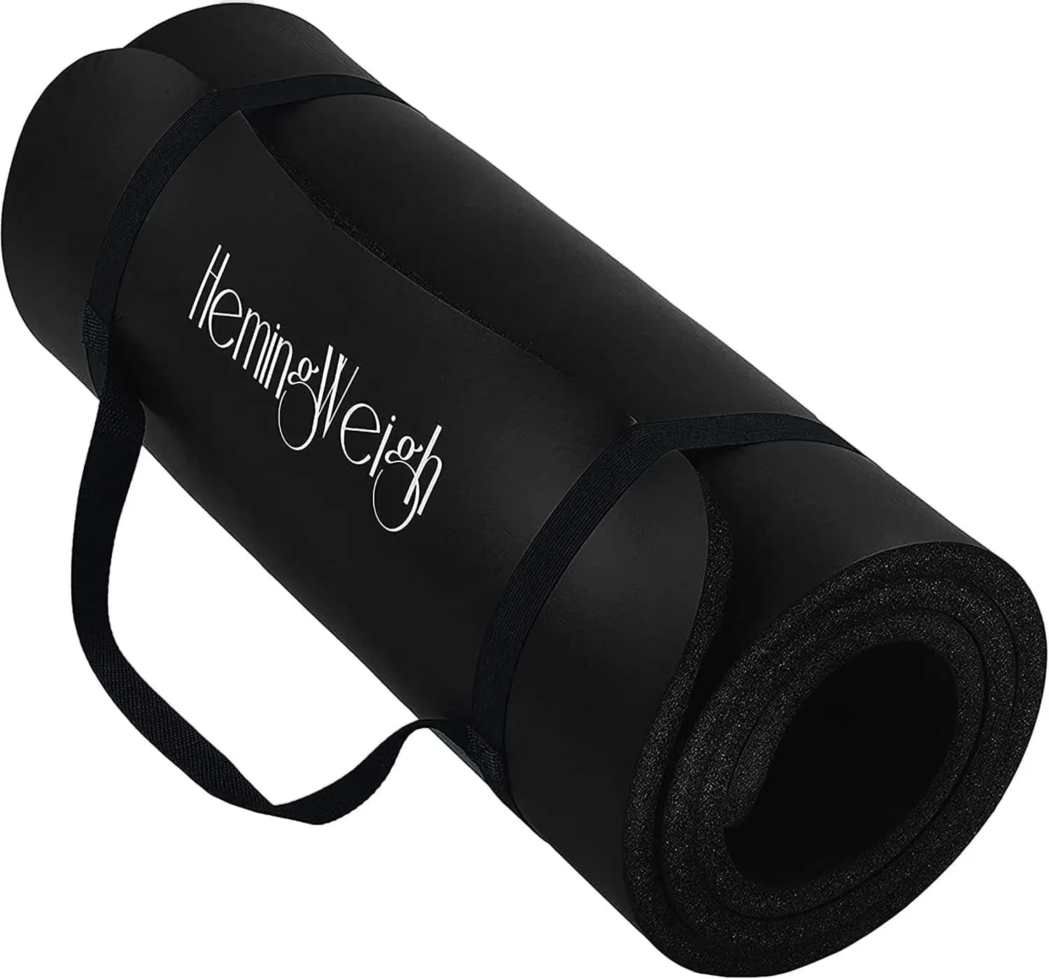 1 Inch Extra Thick Non Slip Yoga Mat Exercise Mats Home Workouts Black 70L 23W