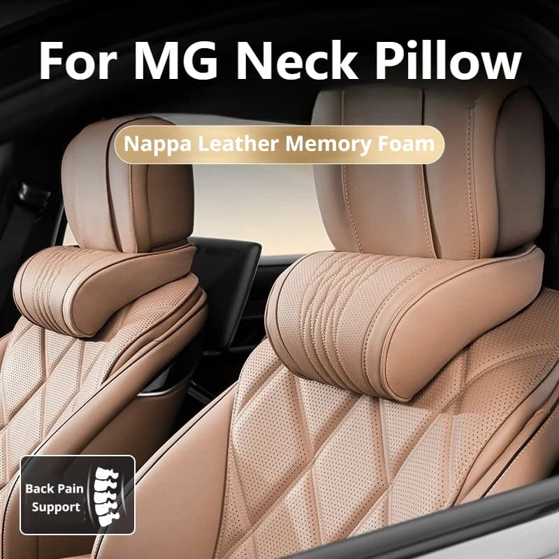 For MG ZS HS MG4 EV MG5 MG7 Marvel R MG GT MG ZS EV MG Car Neck Pillow Lumbar Memory Foam Latex Car Waist Pillow Car Accessories