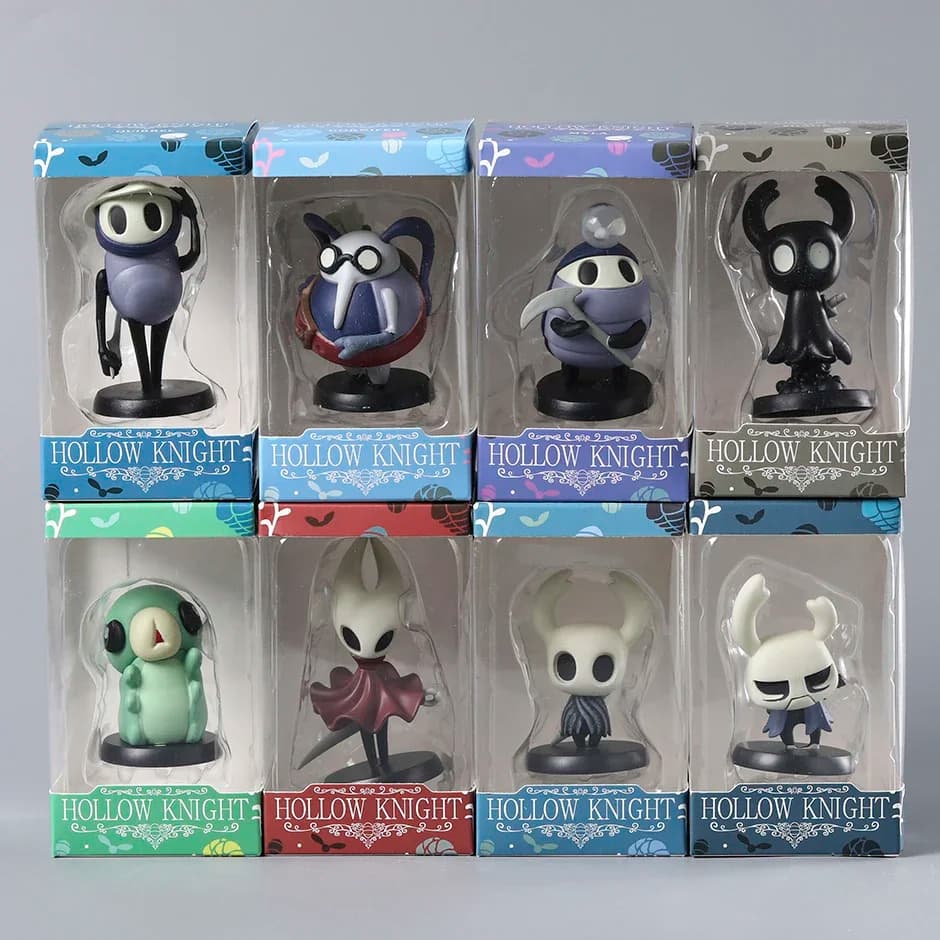 Hollow Knight Silk Song Knight Hornet Grub Zote Quirrel Shade Cornifer Myla Figure in PVC Versione Q Collezione di modelli Doll Toy Gift