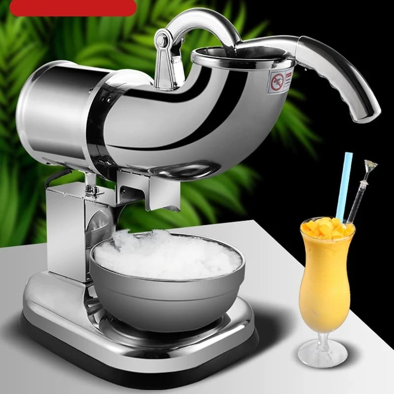 Ice Crusher Commercial Stall Household Small Ice Crusher Automatic Milk Tea Shop Slush Machine Shaved Ice Maker