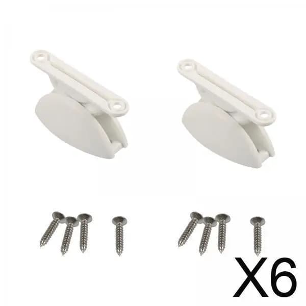 Set di Fermaporta in Nylon Facile da Installare con Viti per Camper, Barche e Rimorchi