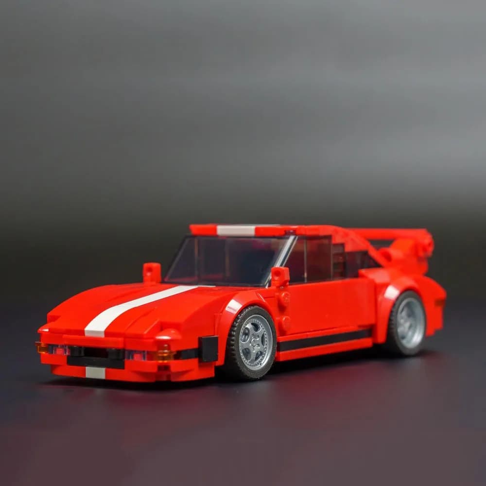 PolaDeer MOC DIY 322PCS Champions series 930 Turbo Slantnose Building Blocks Assembly Model toy brick Children's Birthday Gift