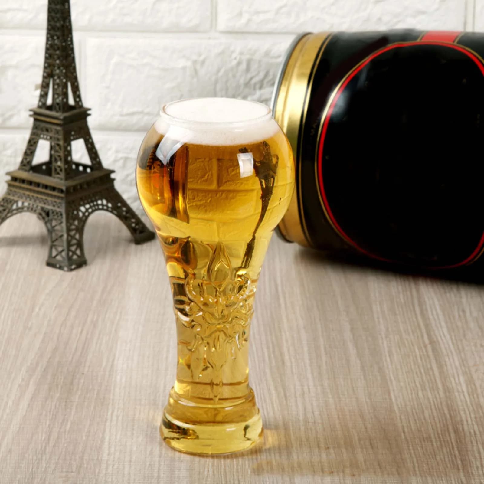 Trophy Shaped Sports Cup Collectors Item Soccer Themed Beer Cup Drinking Cups Football Gift for Men Dad Fathers Day & Game Day