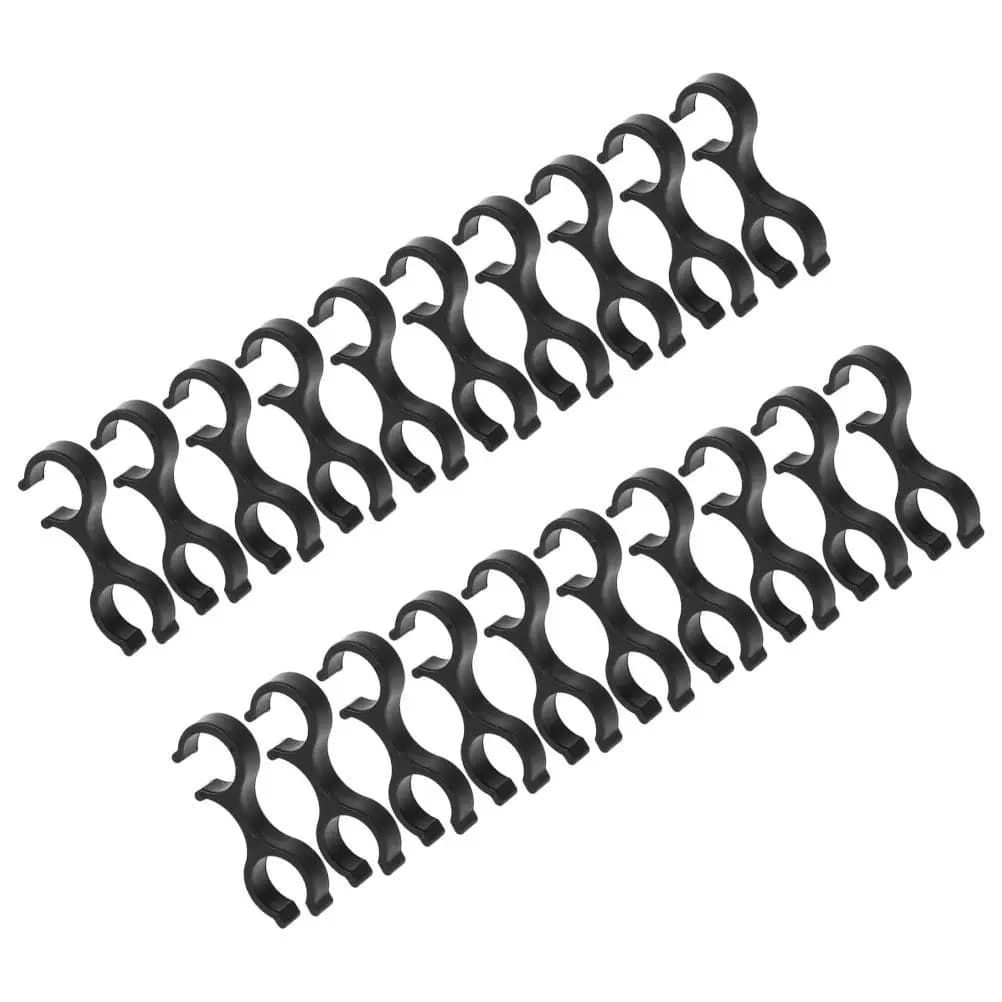 20Pcs Plastic Hiking Clip Trekking Pole Connector Lightweight Walking Stick Clip Easy Snap Design for Outdoor Hiking Camping