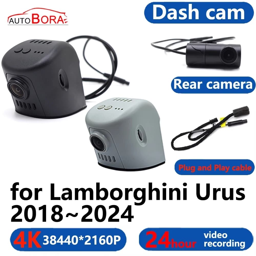 4K Wifi 3840*2160 Car Photographer Dash Cam Camera 24H Video for Lamborghini Urus 2018 2019 2020 2021 2022 2023 2024