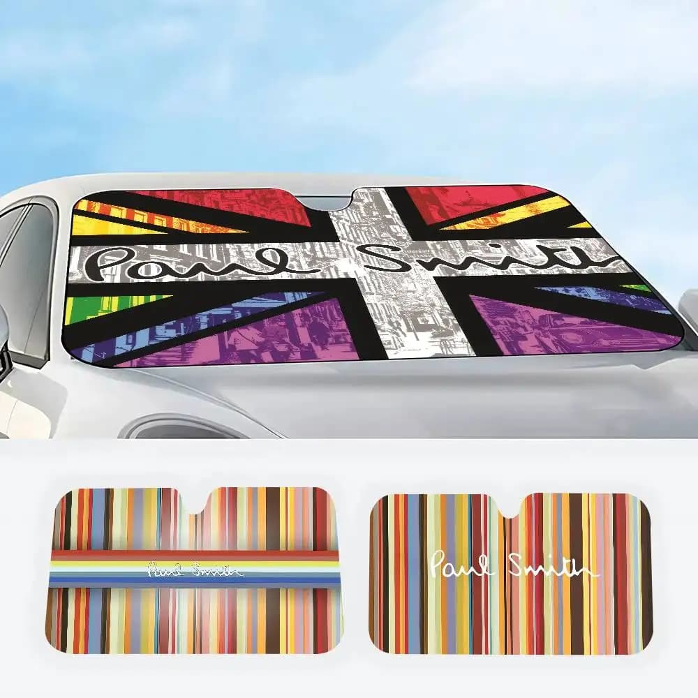 Parasole per Auto, Accessori per Parabrezza, Protezione per Finestrini, Schermo Decorativo alla Moda con Logo P-Paul S-Smith