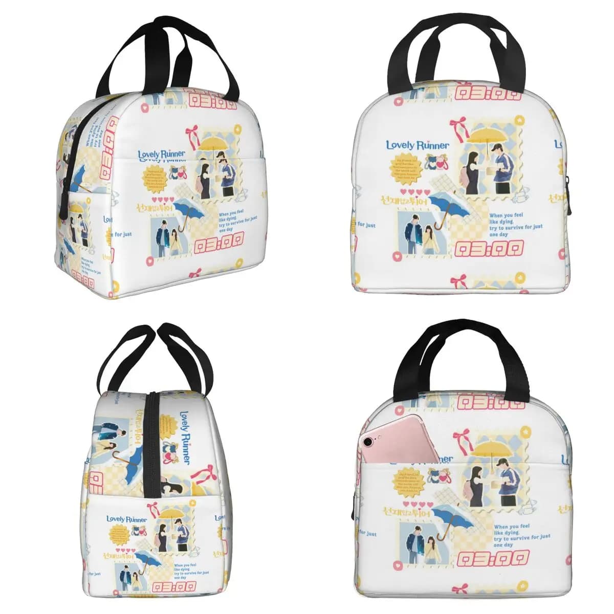 Lovely Runner Kdrama Insulated Lunch Bag for Women Office Cooler Thermal Food Box Tote Portable Lunch Boxes Container