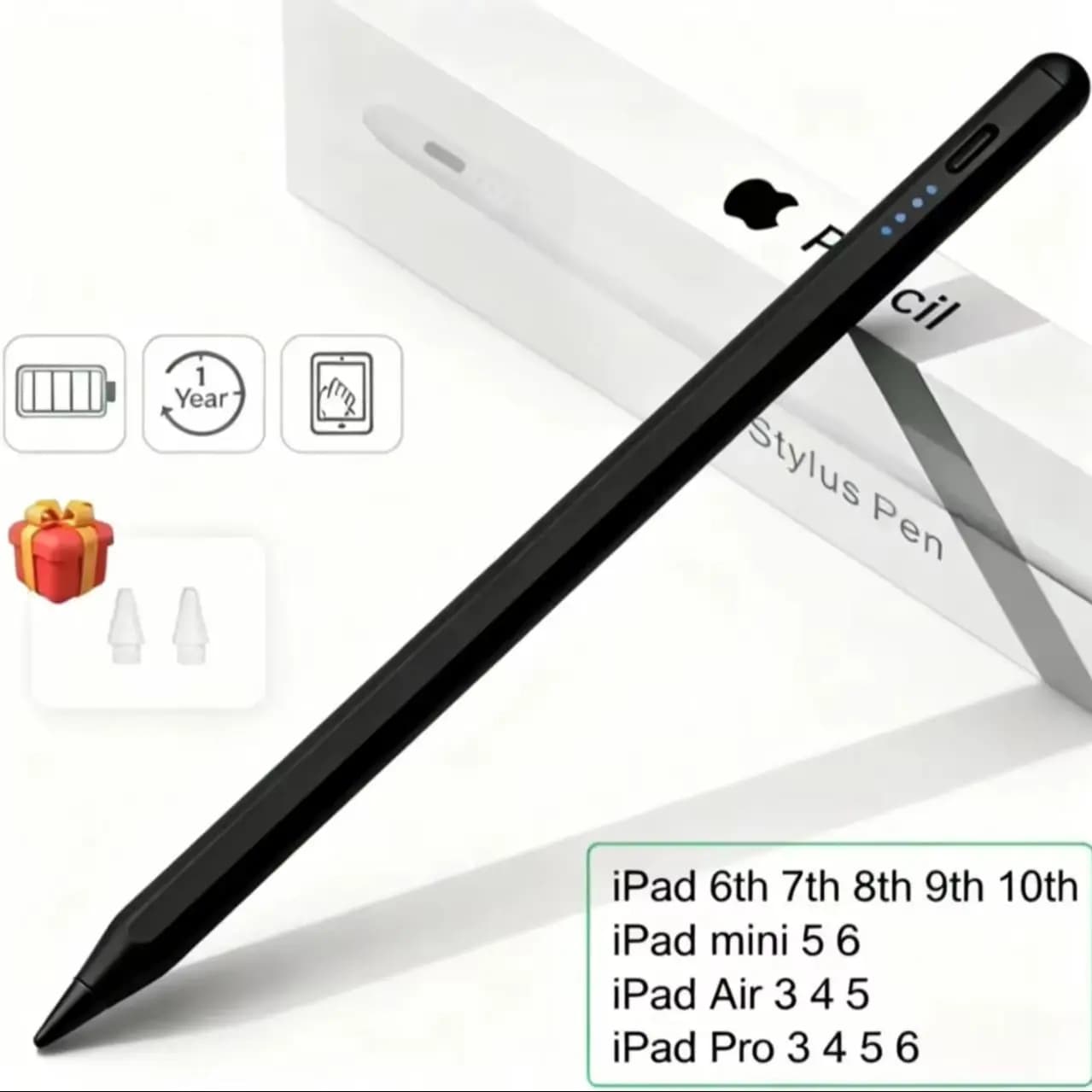 Penna Stilo Anti-Tocco Accidentale per iPad, Compatibile con Apple iPad Air M2 Pro 13 Pro 12.9 10a Generazione 2018-2025