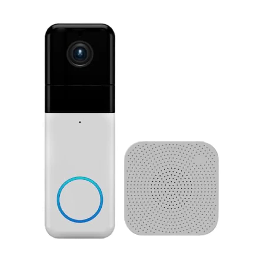 Wyze Campanello Video Wireless Pro con Chime, Video HD 1440p, Visione Integrale 1:1, Audio Bidirezionale, Visione Notturna, Design Facile da Usare, Nero
