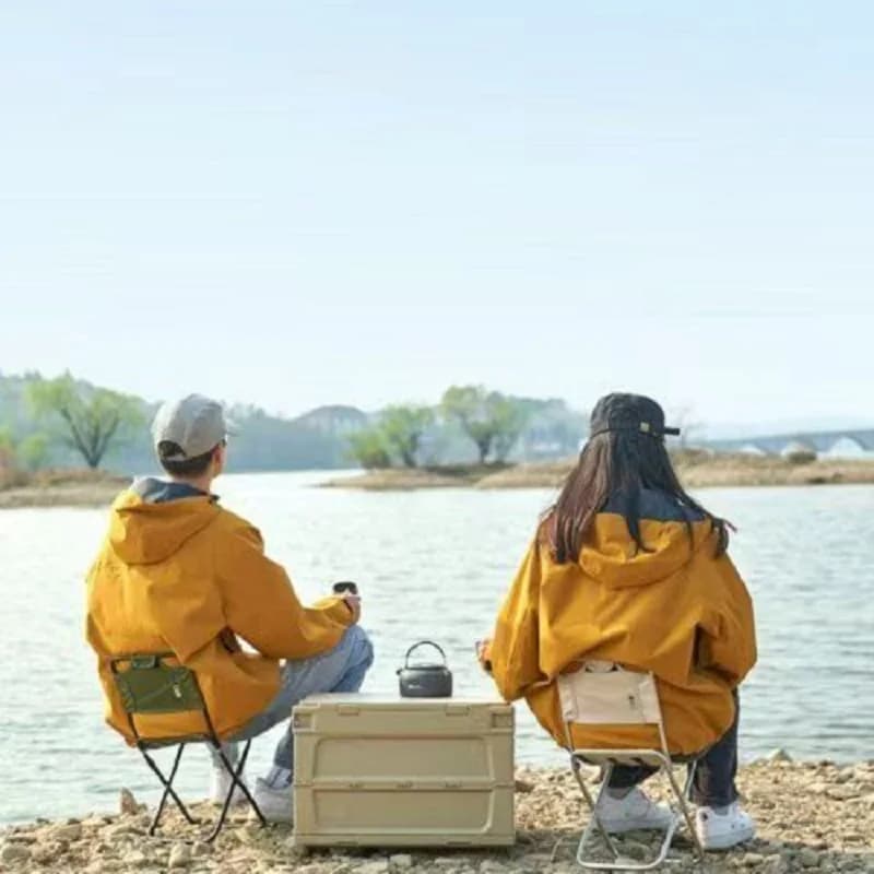 Ultralight Aluminum Folding Camping Chair - Ergonomic High Back Seat with Carry Bag for Hiking, Fishing & Beach