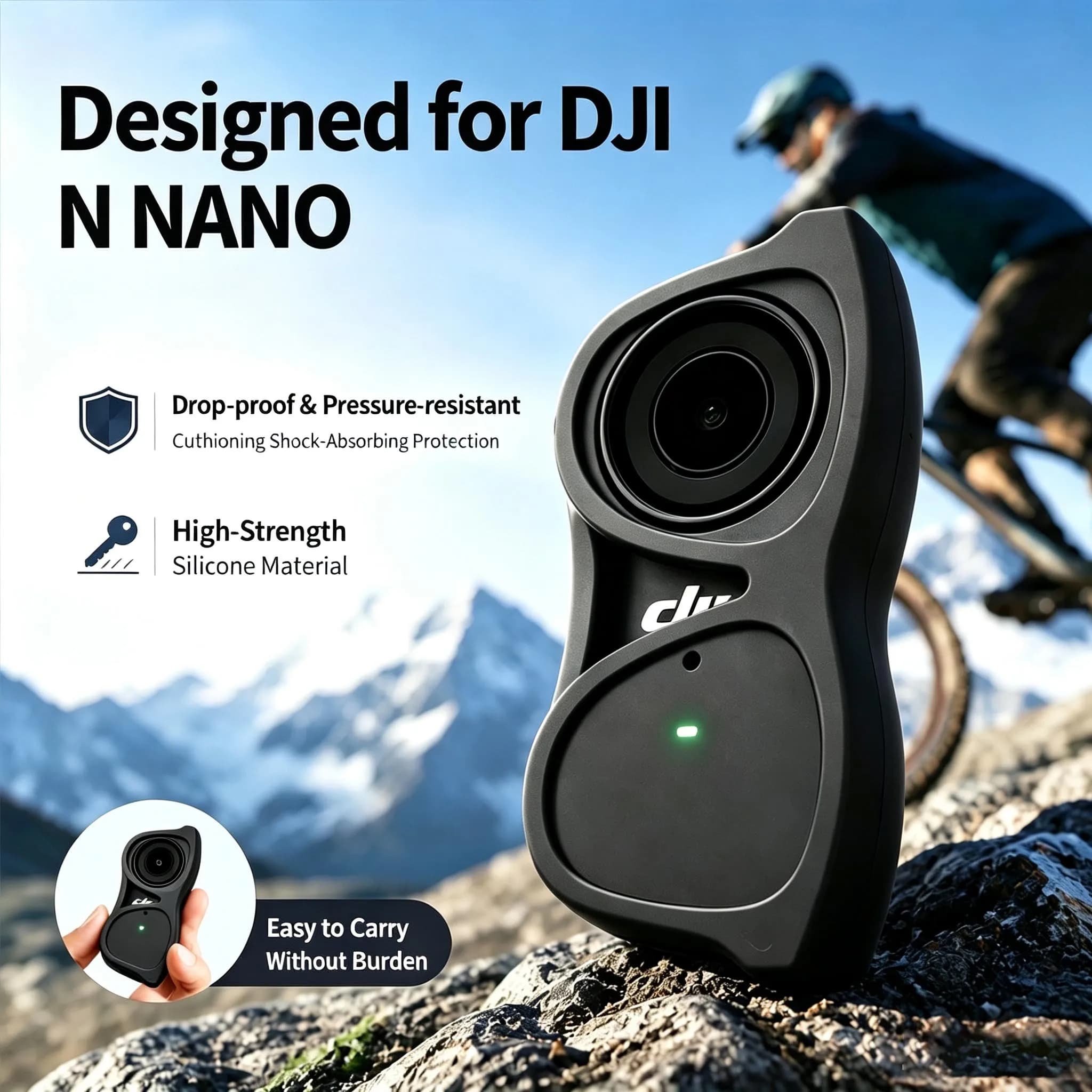 For DJI OSMO Nano Original Creative Sunglasses Protective Case Soft Silicon Shell for Lens Protection