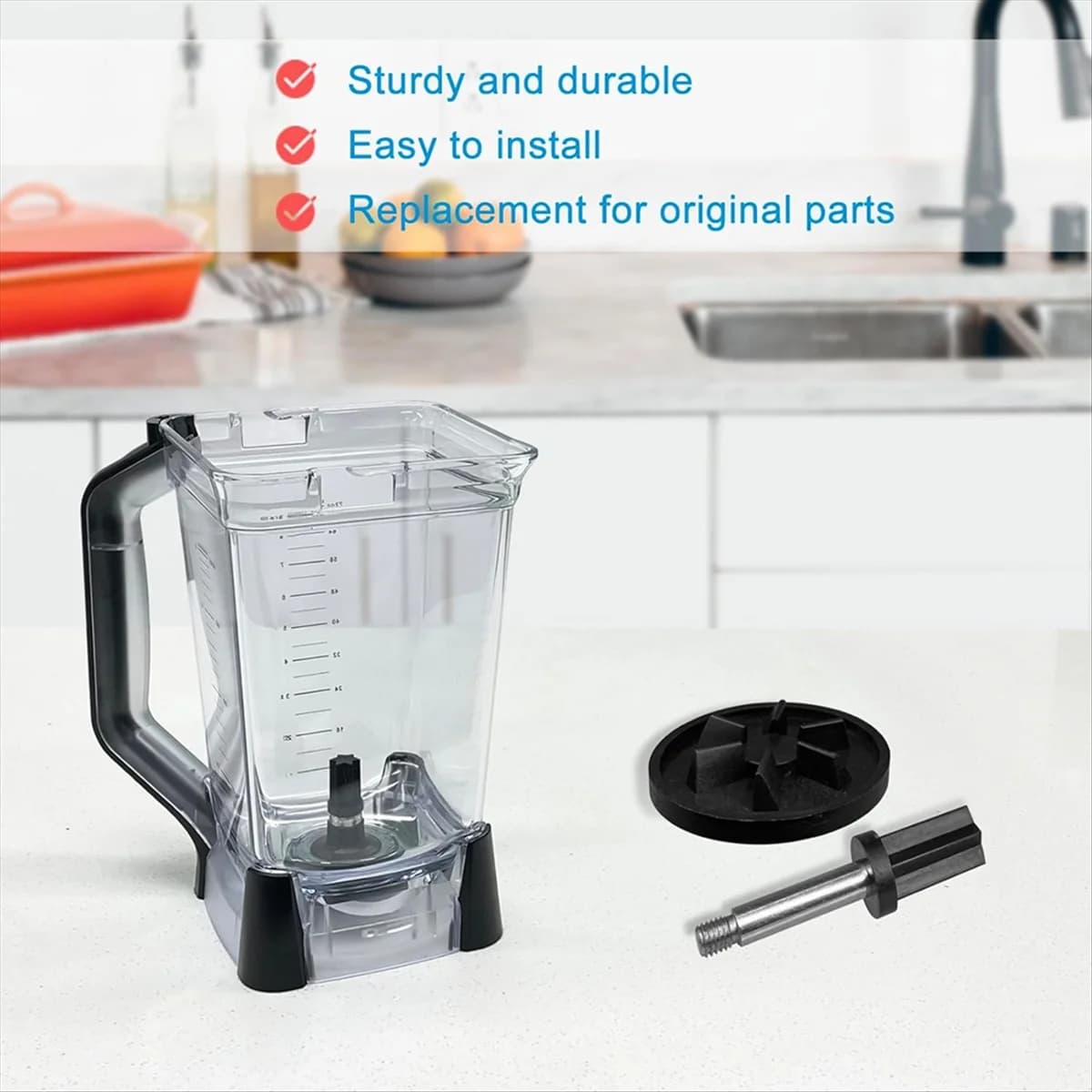 Spare parts for jug blender, driver clutch and transmission kit series BL610 BL710 from 72 Oz (9 cups).
