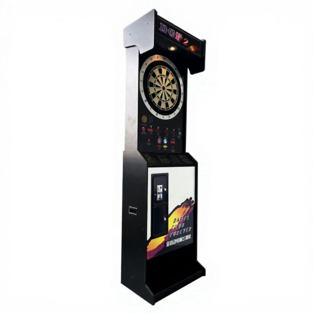 Macchina Elettronica Commerciale per Freccette a Moneta con Punte Morbide e Punteggio Automatico, Gioco da Tavolo per Bar e Sale Giochi