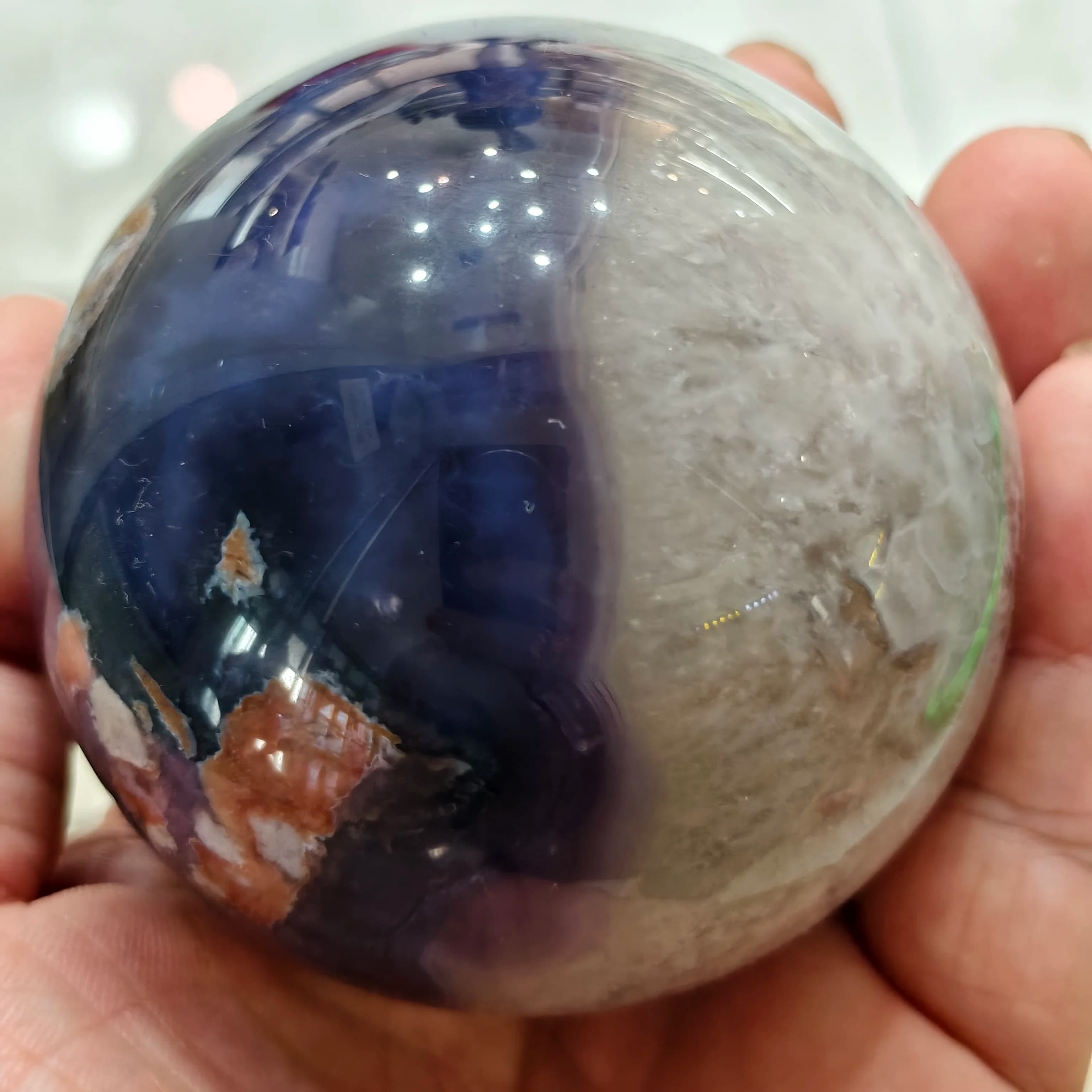 Splendida sfera di pietra minerale Fiore naturale Agata Collezioni di cristalli Palline Estetiche Decorazioni per la casa 2025 Articoli