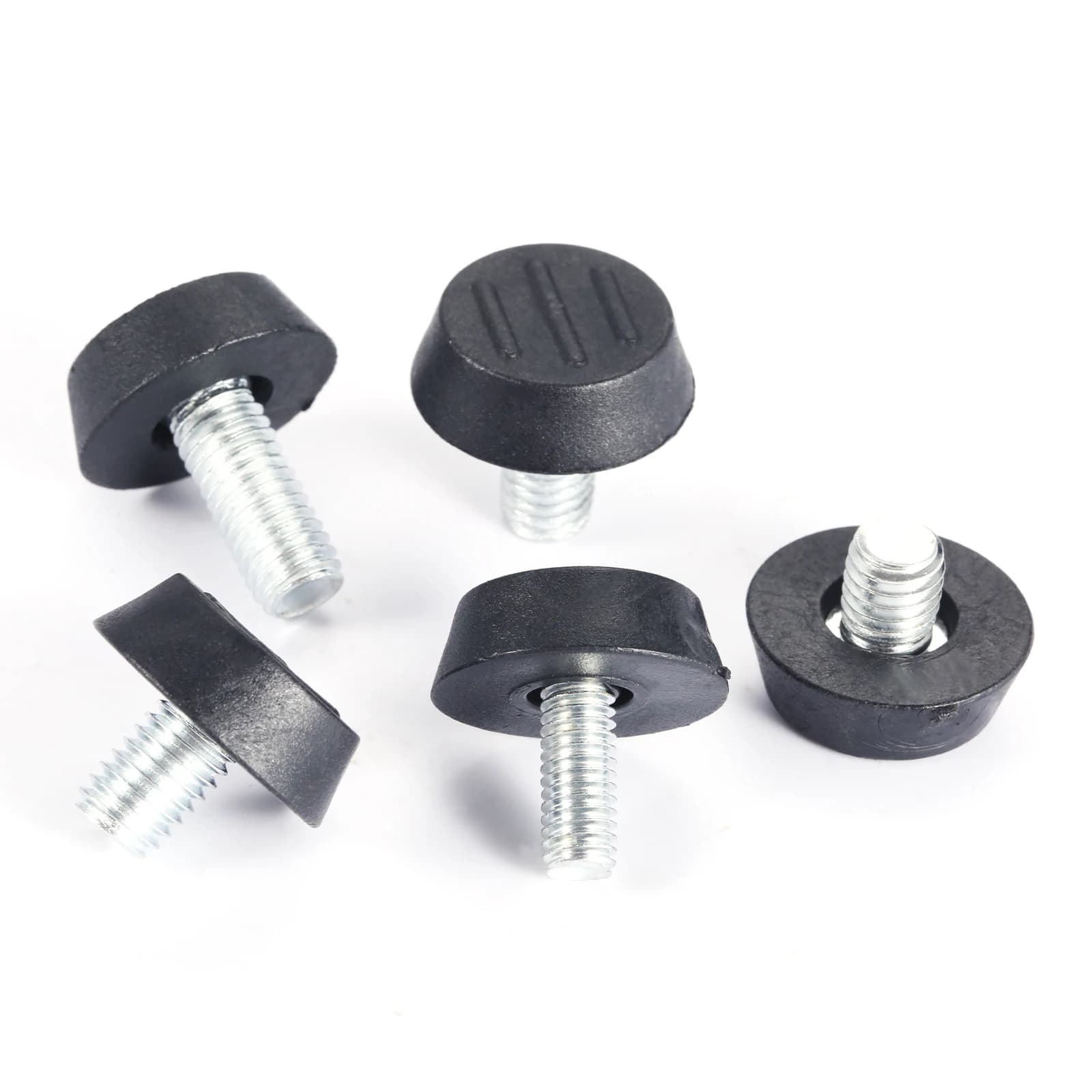 10 pz mobili livellatori piedi diametro regolabile M6/M8 * 23mm filettatura vite equilibrio stelo Rack divano tavolo Pad sedia gamba Caps Holder