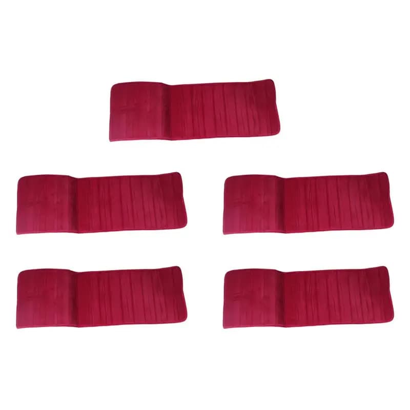 Exquisite-5Pcs 120X40cm Absorbent Nonslip Memory Foam Kitchen Bedroom Door Floor Mat Rug Carpet Date-Red