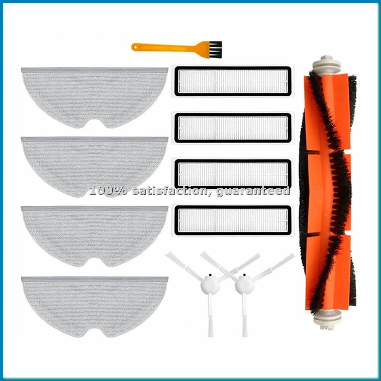 For Robot Vacuum Cleaner D9 Bot L10 Pro Trouver - Main Brush, Lateral Brushes, Cloth, HEPA Filter - Spare Parts and Accessories - FS