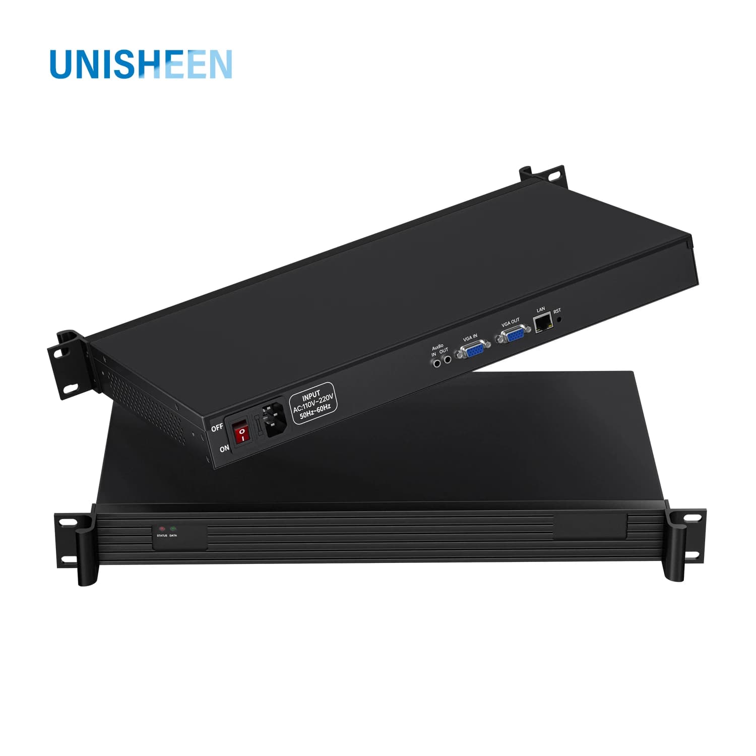 UNISHEEN BM3350VGA SRT RTMP RTSP H.265 H.264 3G VGA DVI Video Capture Card Box Encoder 1U Rack NVR