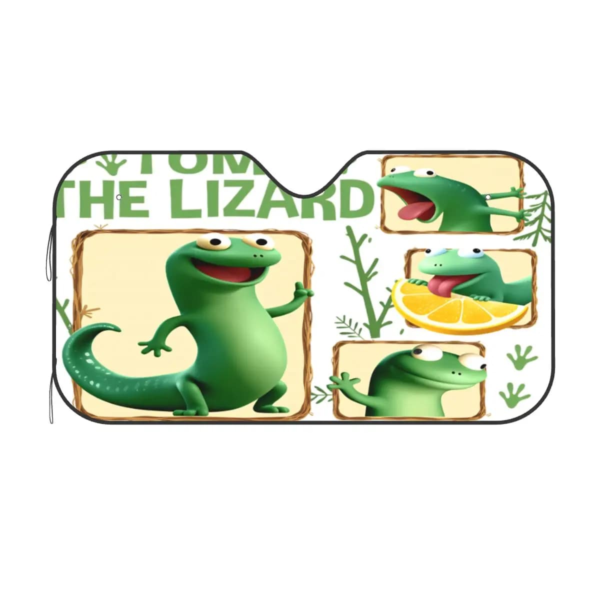 Parasole per Parabrezza Auto Tom The Lizard, Protezione UV Pieghevole Impermeabile per Finestrino Anteriore, Adatto alla Maggior Parte delle Auto