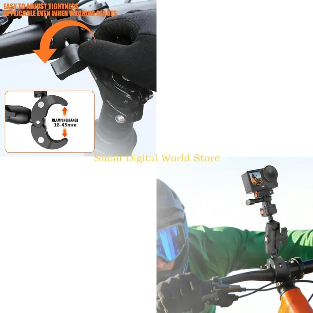 77UB Secure Fastening Clip For Sports Camera Effortless Adjustment And Reliable Hold