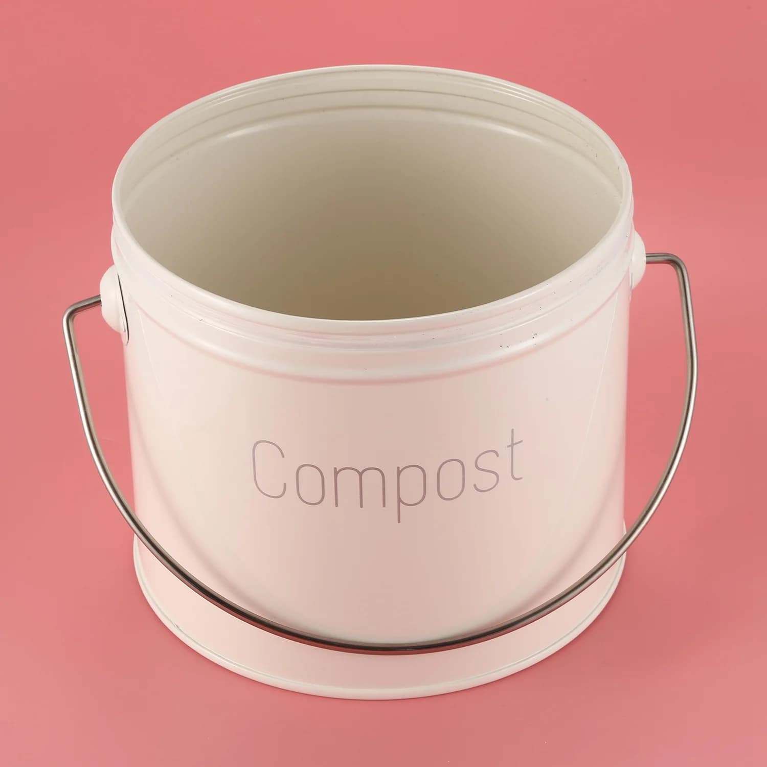 morning Compost Bin 3L - Stainless Steel Kitchen Compost Bin - Kitchen Composter for Food Waste - Coal Filter