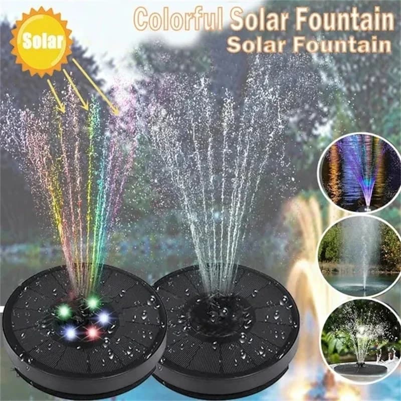 13/16 centimetri Colorato Fontana Solare Pompa A Risparmio Energetico Piante Kit di Irrigazione Fontana Solare Pannello Giardino Piscina Uccelli Bagno Fontana
