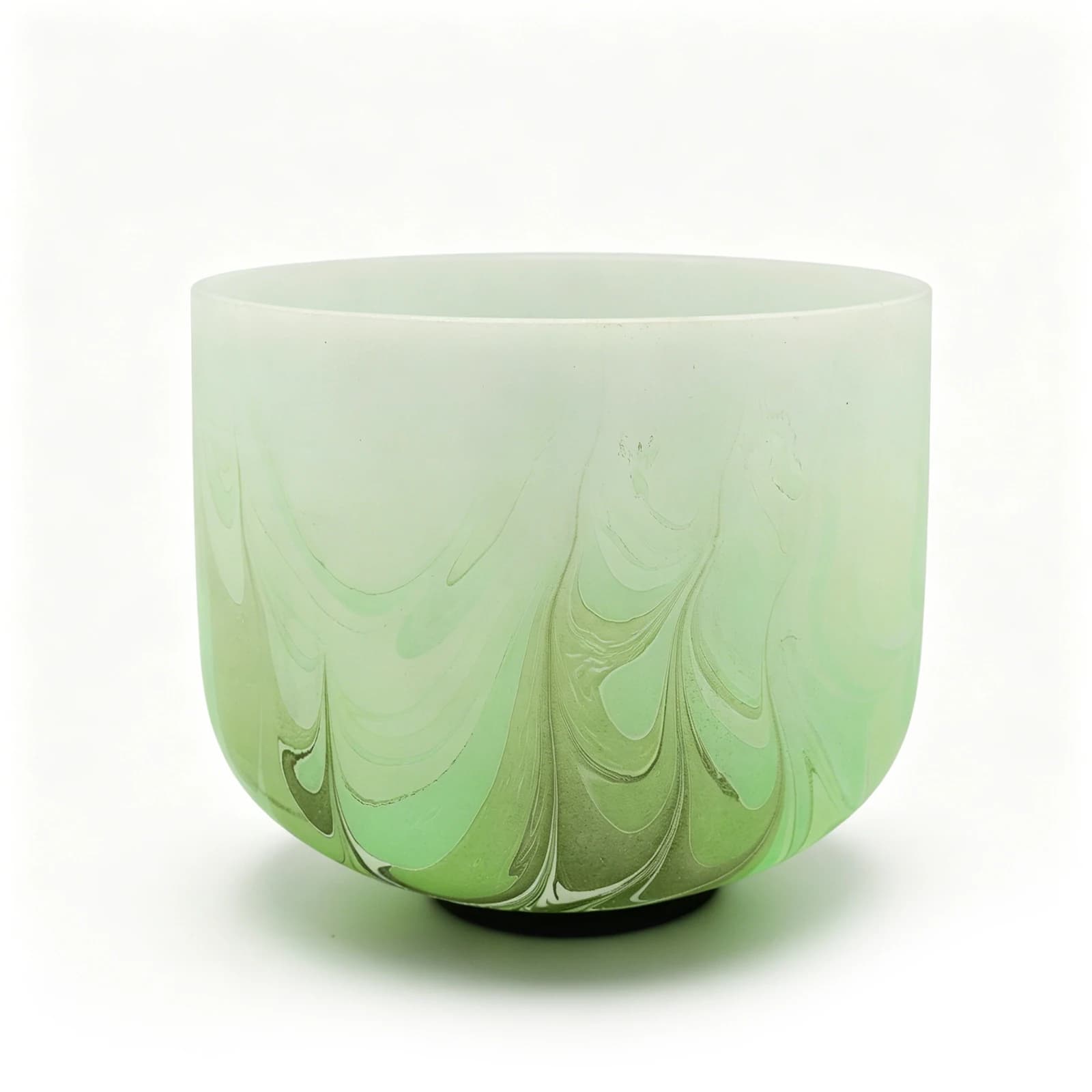 Hye-eun Colorful Pattern Hand Painted Frosted Crystal Singing Bowls for Sound Healing and Meditation
