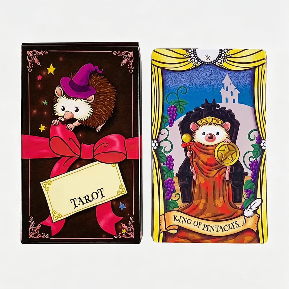 Carte dei Tarocchi 12x7 cm, gioco da tavolo misterioso per la divinazione, gioco di carte per riunioni di famiglia con guida in carta per principianti e professionisti