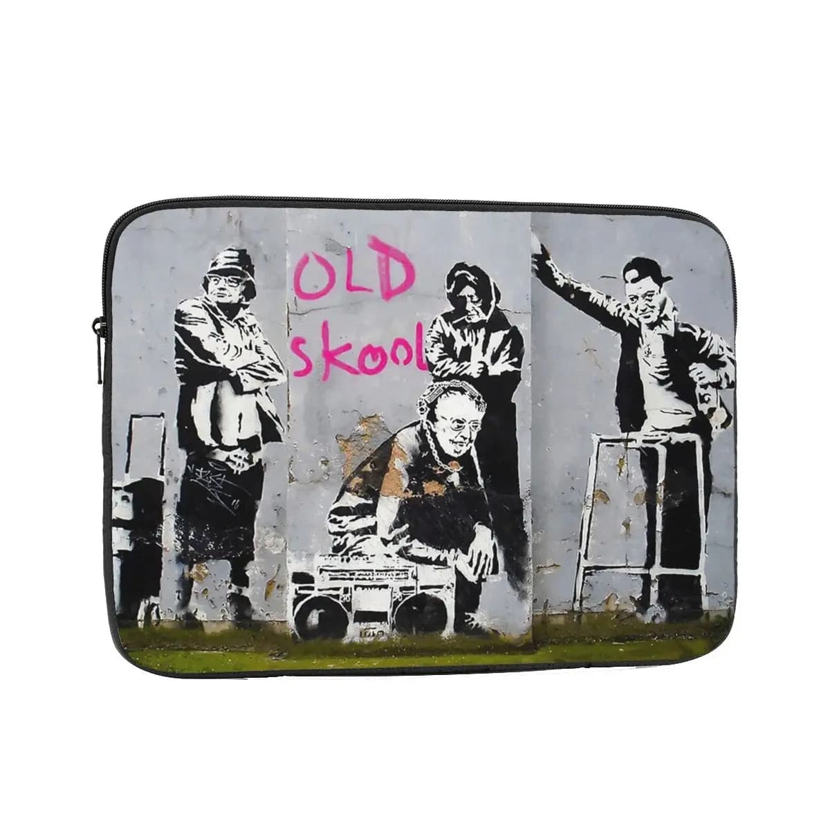 Banksy Old Skool 12 13 15 17 pollici Laptop Liner Sleeve Borsa per notebook Custodia Street Art Graffiti Custodia antiurto