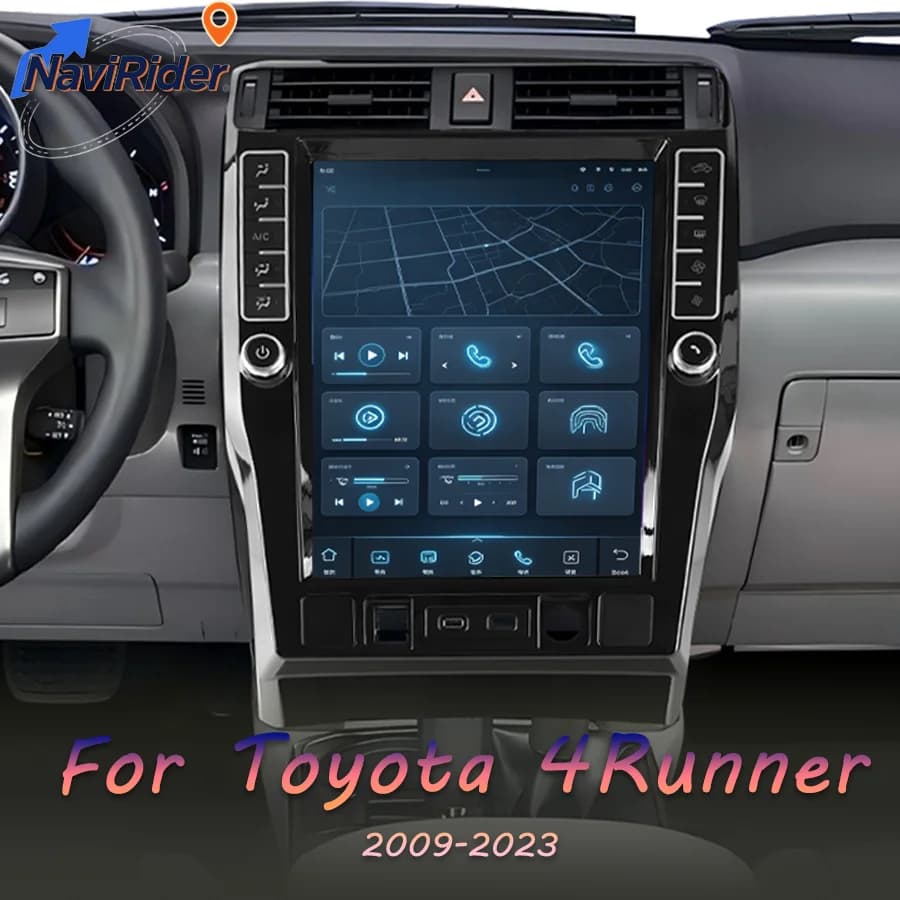 16.2Inch Vertical Android Touch Screen For Toyota 4 Runner 4runner 2009-2023 CarPlay 4G GPS Navigation Bluetooth Car Multimedia